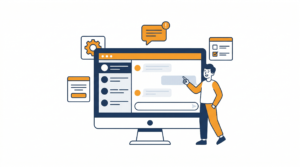 ChatGPTの画面と機能を解説するイラスト - AI学習教室チームあいおい